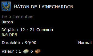 Bâton de Lainechardon