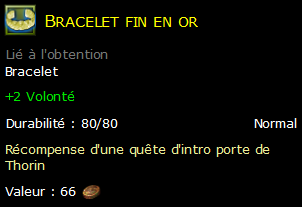 Bracelet fin en or