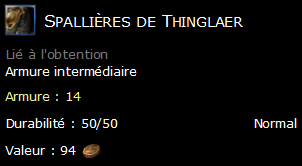 Spallières de Thinglaer