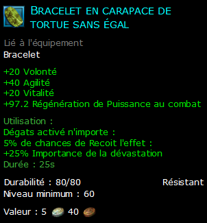 Bracelet en carapace de tortue sans égal