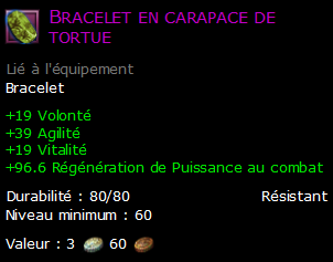 Bracelet en carapace de tortue