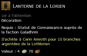 Lanterne de la Lorien