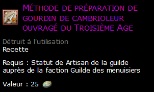 Méthode de préparation de gourdin de cambrioleur ouvragé du Troisième Age