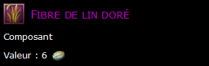 Fibre de lin doré