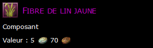 Fibre de lin jaune