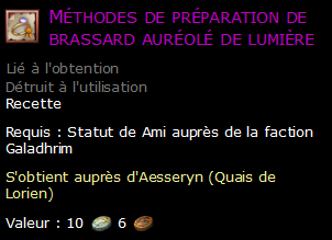 Méthodes de préparation de brassard auréolé de lumière