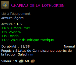 Chapeau de la Lothlorien