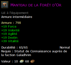 Manteau de la Forêt d'Or