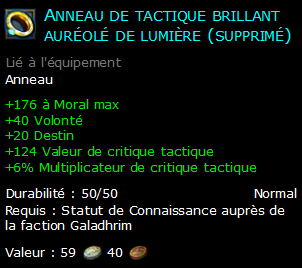 Anneau de tactique brillant auréolé de lumière (supprimé)