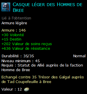 Casque léger des Hommes de Bree