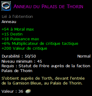 Anneau du Palais de Thorin