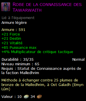 Robe de la connaissance des Tawarwaith