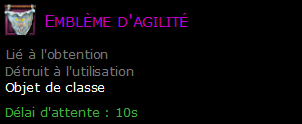 Emblème d'agilité