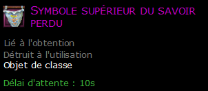 Symbole supérieur du savoir perdu