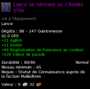 Lance de défense de l'Armée d'Or