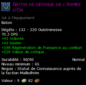 Bâton de défense de l'Armée d'Or