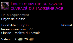 Livre de maitre du savoir ouvragé du Troisième Age