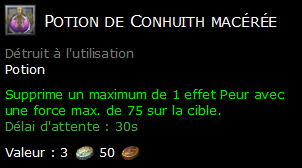 Potion de Conhuith macérée