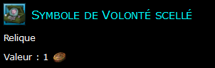 Symbole de Volonté scellé