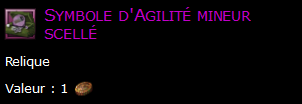 Symbole d'Agilité mineur scellé