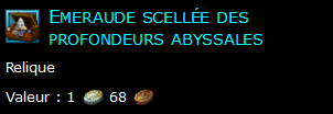 Emeraude scellée des profondeurs abyssales