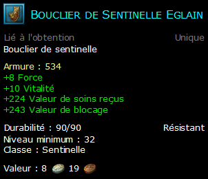 Bouclier de Sentinelle Eglain