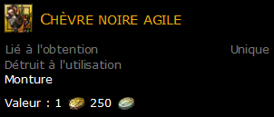 Chèvre noire agile