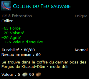 Collier du Feu sauvage