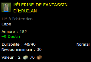 Pèlerine de fantassin d'Eruilan