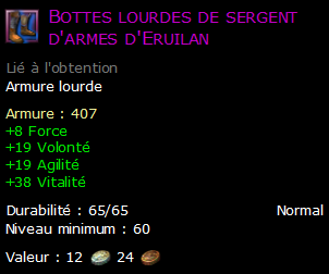 Bottes lourdes de sergent d'armes d'Eruilan