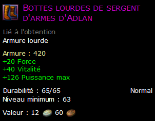 Bottes lourdes de sergent d'armes d'Adlan