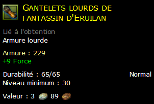 Gantelets lourds de fantassin d'Eruilan