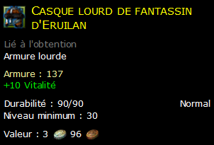 Casque lourd de fantassin d'Eruilan