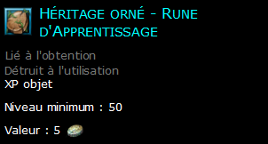 Héritage orné - Rune d'Apprentissage