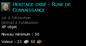 Héritage orné - Rune de Connaissance