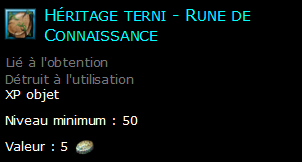 Héritage terni - Rune de Connaissance