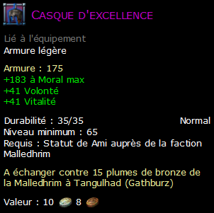 Casque d'excellence