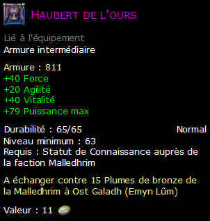 Haubert de l'ours