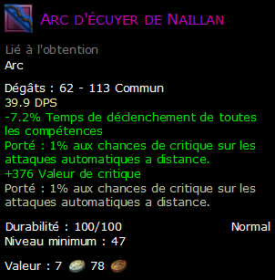 Arc d'écuyer de Naillan