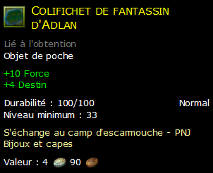 Colifichet de fantassin d'Adlan