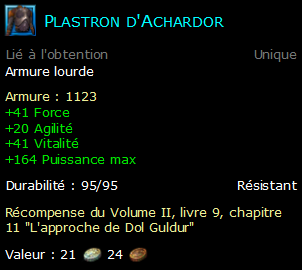 Plastron d'Achardor