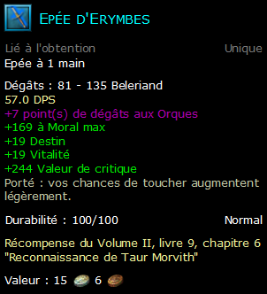 Epée d'Erymbes