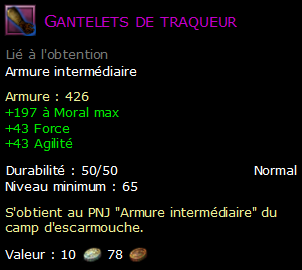 Gantelets de traqueur