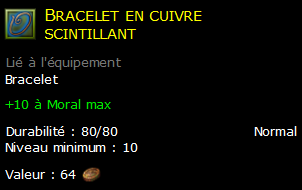 Bracelet en cuivre scintillant