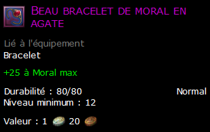 Beau bracelet de moral en agate