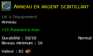 Anneau en argent scintillant