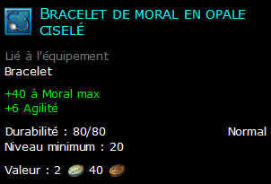 Bracelet de moral en opale ciselé