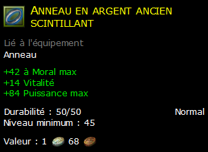 Anneau en argent ancien scintillant