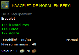 Bracelet de moral en béryl