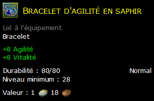 Bracelet d'agilité en saphir